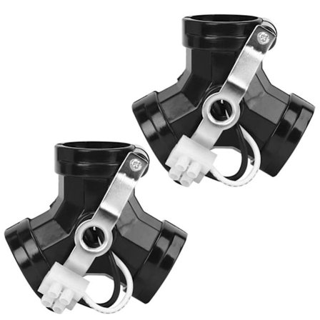 2 Stk E27 Lampe Sokkel Holder Pære Sokkel Splittere