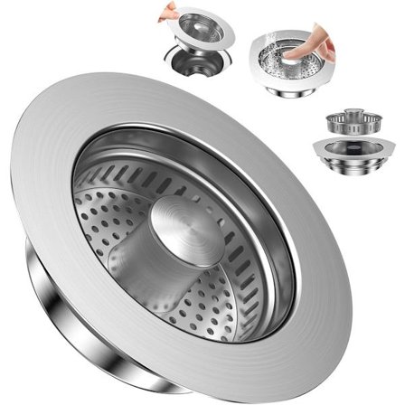 113*113*39 mm - Vask sil - vask plugg - 3 - i - 1 pop - up avløpsplugg