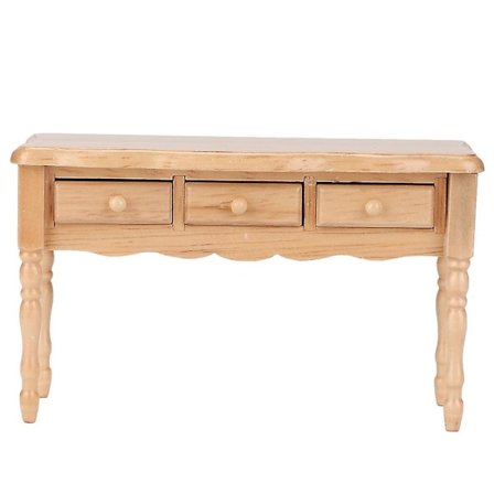 Miniatyr møbelmodell trebord for 1:12 dukkehus stue tilbehør