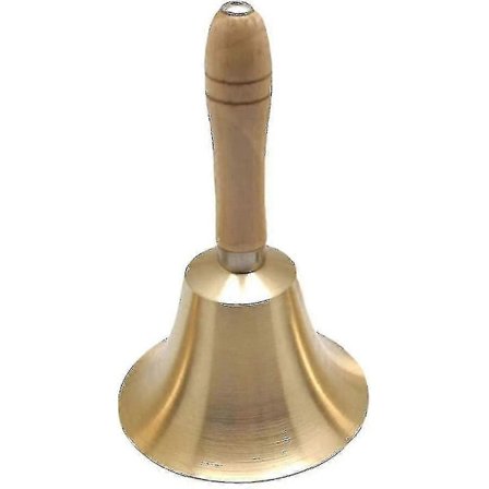 Solid Håndbjelle Messing Bjelle Servicebjelle Tre Call Bell For Hjemmedekorasjon--