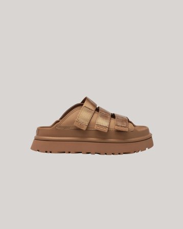 UGG W GoldenGlow Slide Beige Sko Pige - Kids Brand Store