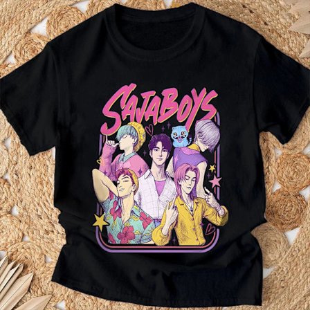 Anime Kpop Demon Hunters -lasten T-paita - Kesäiset rento lyhythihaiset topit pojille ja tytöille 2025