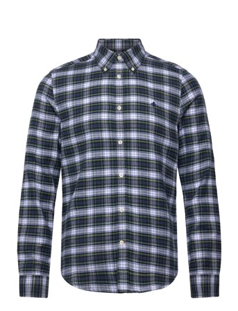 Morris | Soft Twill Tartan Shirt-Slim Fit | L