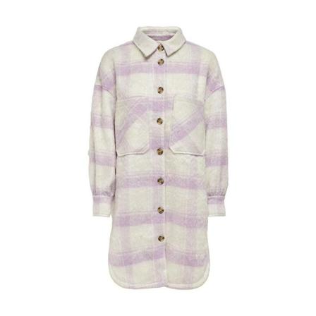 Only, Oepic Oversi Check Shacket Paars, Dames, Maat:M