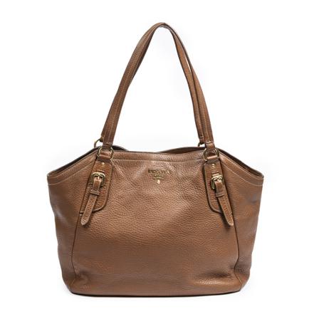 Prada Vintage, Pre-owned Tote Bags Bruin, Dames, Maat:ONE Size