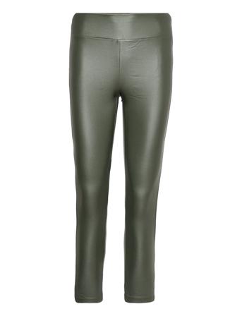 Sc-Pam Trousers Leather Leggings/Housut Khaki Green Soyaconcept