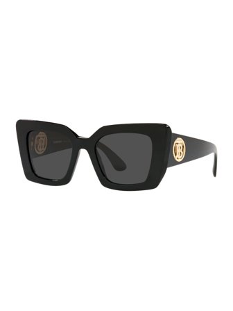 Burberry sunglasses with a frame made of acetate in black and lenses made of plastic in grey