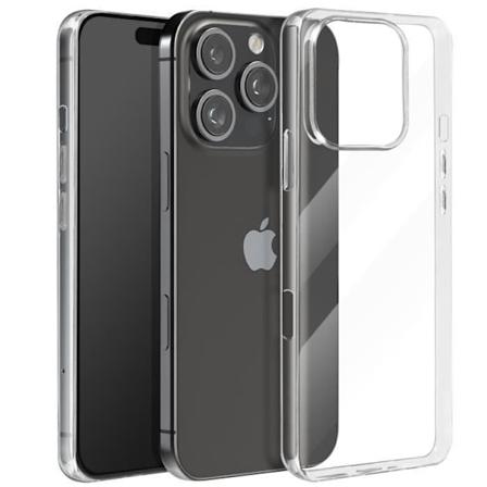 Silikoni-kotelo iPhone 16 Pro:lle - Ultraohut 0,3 mm, Kosteutta hylkivä, Läpinäkyvä Transparent