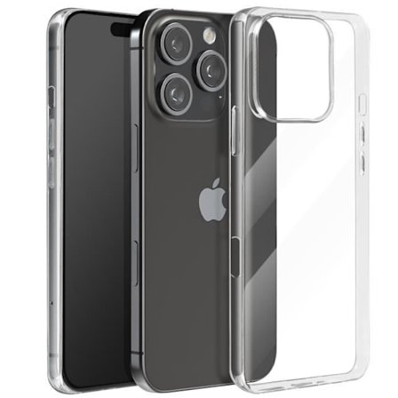 Silikondeksel for iPhone 16 Pro - Ultratynn 0,3 mm, Fuktighetsbestandig, Transparent