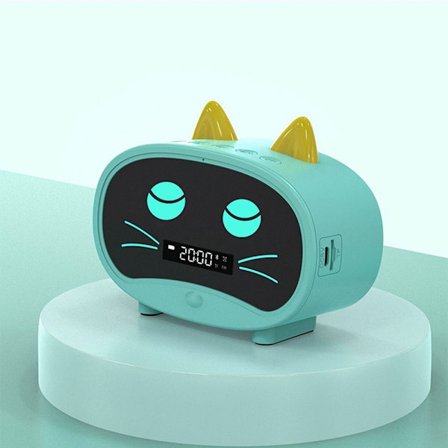 Trådlös Bluetooth -högtalare Smart Alarm Clock Audio GRÖN