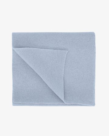 Merino Wool Scarf - Polar Blue
