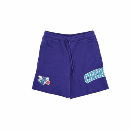 Mitchell & Ness, nba game day french terry short hardwood Blauw, Heren, Maat:M