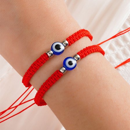 2 st Evil Eye-armband för kvinnor, barnskyddsarmband för män