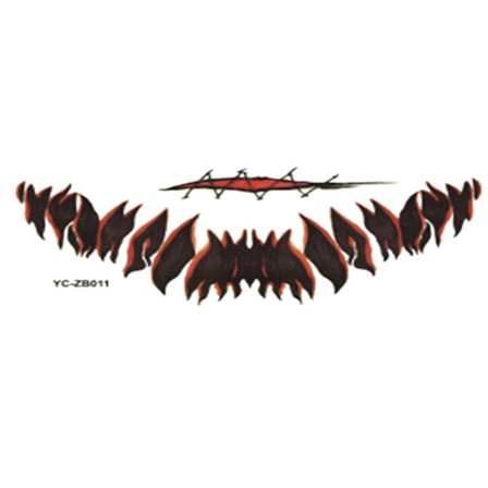 Halloween Mouth Tattoo Stickers Horror Lip Diy Decoration