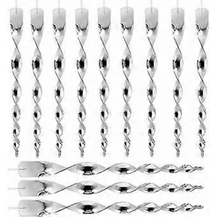 12 stk. Fugleskræmmer 30 cm Dueafvisende 360 ​​grader Fugleafvisende, Fugleskræmmer Reflekterende Spiral, til Altan, Frugttræer