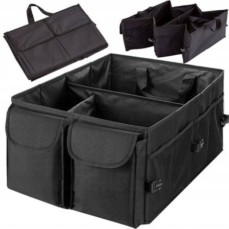 Bagasjeboks / Sammenleggbar Organizer for Bil - Oppbevaring Svart