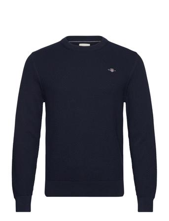 Structured Cotton C-Neck Navy GANT