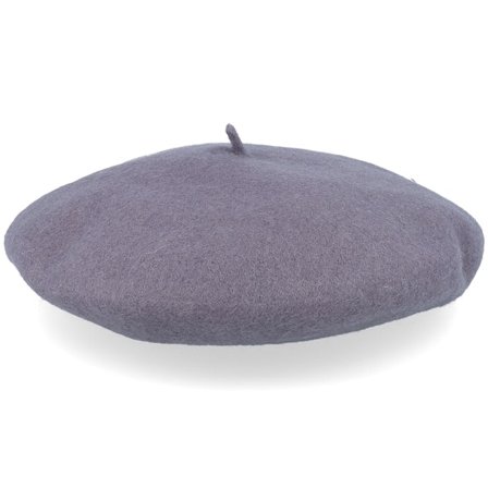 Jaxon & James - Grå traditionalbeanie Hatt - Wool Grey Beret @ Hatstore
