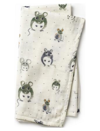 Bamboo Muslin Blanke - Forest Mouse Baby & Maternity Baby Sleep Muslins Muslin Blankets Vit Elodie Details