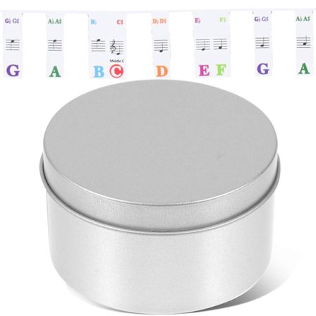 Klaver Keyboard Musik Strimmel Selvklæbende Klaver Tangent Label Nummereret Musiknotation (61 Tangenter)