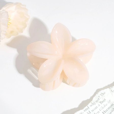 3 st Blomhårklämma Blomformad Klämma BEIGE BEIGE