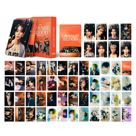 55st/kartong Kpop SWEET VENOM PhotoCards Album ORANGE BLOOD lomo-kort Grattis på 3-årsdagen fotokort
