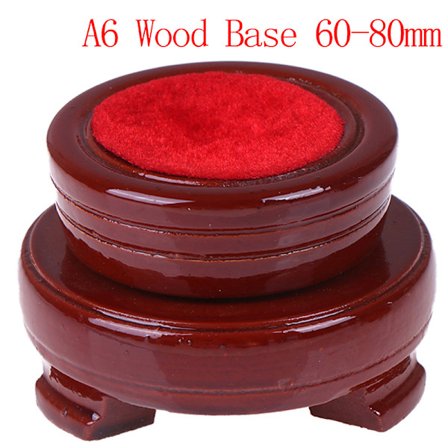 Crystal Wood Display Stand Base Holder For Crystal Ball Sphere
