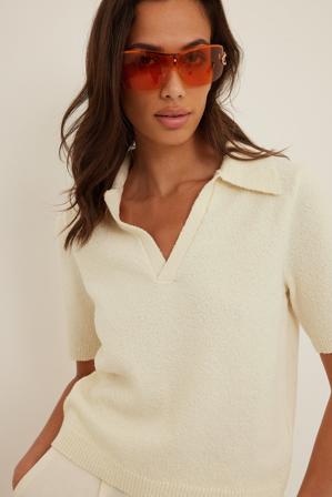 NA-KD Haut tricoté - Hauts en maille - OffBlanc - EU 52