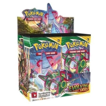 Ale! 360 kpl Lahjapakkaus Evolving Skies Booster Pack lapsille Sarjakuva Söpö Pelikortti Paperi null ei mitään