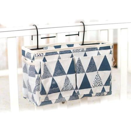 Baby sida förvaringspåse blöjhållare vit 30*26*11cm blue