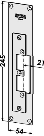 STEP ST9511V Stolpe för Sapa profilsystem Vänster, Larm & säkerhet