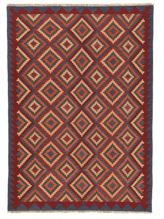 Oriental Kilim Qashqai Rug 175X247 Dark Red/Black Persia