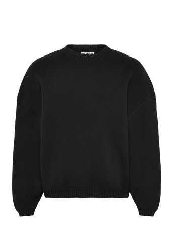 Weekday Oversized Heavyweight Cotton Sweater - Black - XS