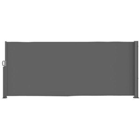 Sidemarkise, udtrækkelig, uigennemsigtig, privatskærm med vægbeslag, belægning, sidevægsmarkise, vægmarkise, vindbeskyttelse, 300 x 140 cm, markise ti