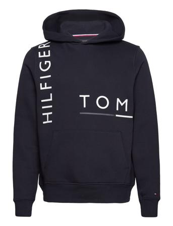 Graphic Off Placement Hoody Black Tommy Hilfiger