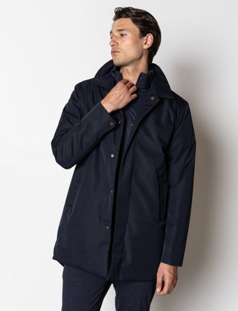 Clean Cut Copenhagen Blake Mix Coat - Navy - M