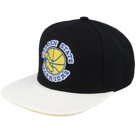 Mitchell & Ness - NBA Zwart snapback Cap - Golden State Warriors SSBSTS Hwc Black/White Snapback @ Hatstore