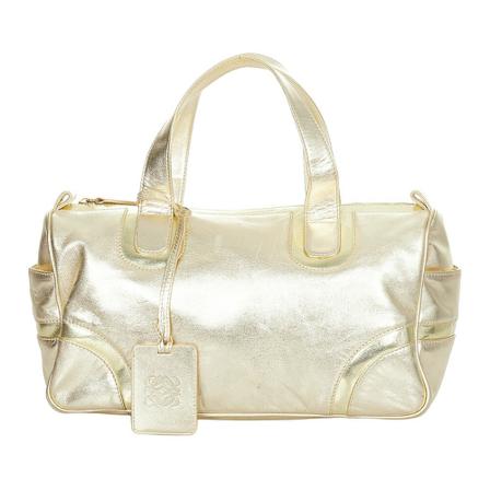 Loewe Pre-owned, Handtas van metallic leer Geel, Dames, Maat:ONE Size