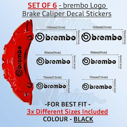 Brembo Högkvalitativa Bromsoksstickers - 3 Storlekar