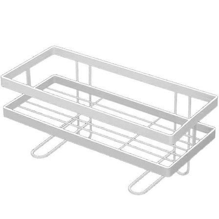 Badeværelse Over Toilet Opbevaringshylde, Badeværelsesorganisator, Hvid LPK