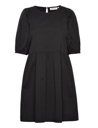 Mschmabelle Lana 2/4 Dress Dresses Summer Dresses Svart MSCH Copenhagen*Betinget Tilbud
