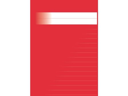 Skrivhäfte A4 linjerat 14,5mm röd - Lyreco - Skola och förskola - Förbrukning skola häften - Skrivhäften