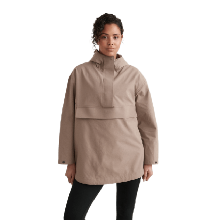 aim'n Espresso Waterproof Oversized Anorak Friluftsjackor Dam Beige XS