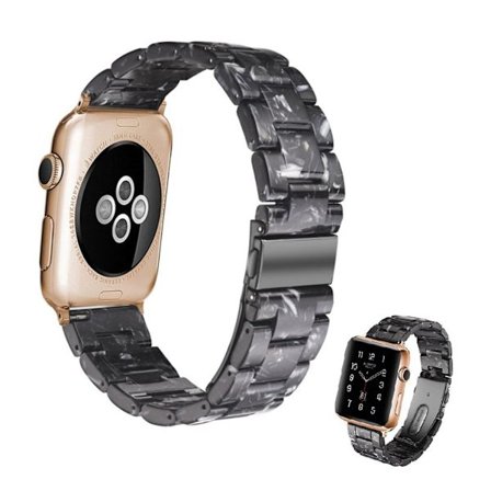Apple Watch Series 5 44mm moderigtigt urrem - Sort / Hvid