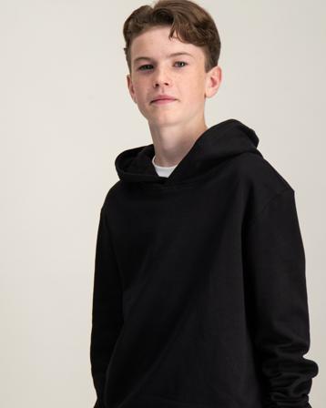 LMTD NLNNIZU LS BRU SWEAT W. HOOD Schwarz Hoodies/Kapuzenpullover Jungen - Kidsbrandstore
