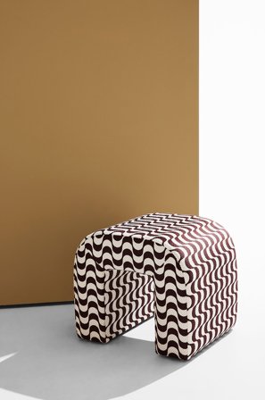 Pastill - Odette puff wave - Brun - Fotpallar & puffar - Från Homeroom