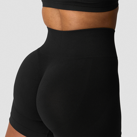 Træningsshorts ICANIWILL Smooth Midi Shorts Sort - Bodyman.dk