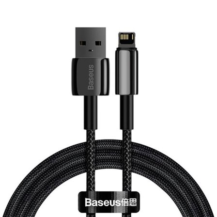 Baseus Tungsten USB - Lightning-kabel 2,4 A 1 m svart (CALWJ-01)