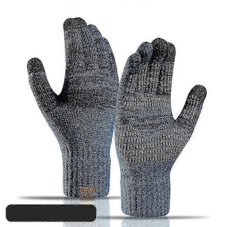 Strikkede vinterhansker for kvinner og menn, kasjmir, strikket, varme, tykke hansker for kvinner, høst og vinter, berøringsskjerm, skihansker -Sy