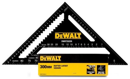 Dewalt DWHT25228-0 Vinkelhake 30 cm, metrisk, Mått & vattenpass